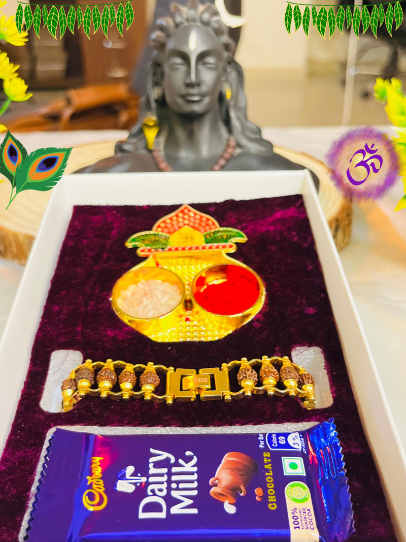 Modern Rakhi For Dear Brother OR Bhai-Bhabhi - Happy Rakhi [Combo Offer - Total 2 Piece Rakhi!!]