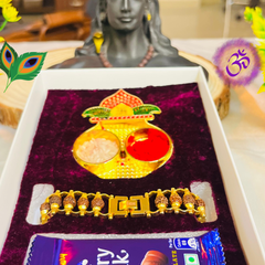 Modern Rakhi For Dear Brother OR Bhai-Bhabhi - Happy Rakhi [Combo Offer - Total 2 Piece Rakhi!!]