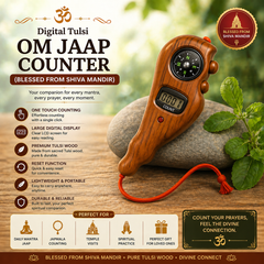 🕉️ Digital Tulsi OM Jaap Counter (Blessed From Shiva Mandir)