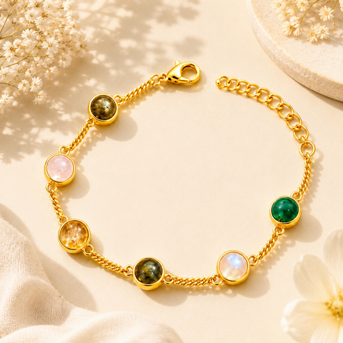Gold-Plated Dhan Siddhi (Dhan Yog) Bracelet for Women