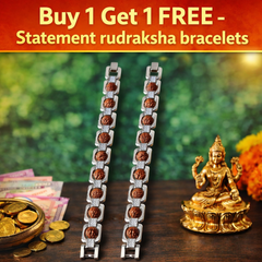 Buy 1 Get 1 FREE – Statement Rudraksha Bracelets
