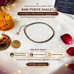 Raw Pyrite Anklet (100% Authentic Pyrite)