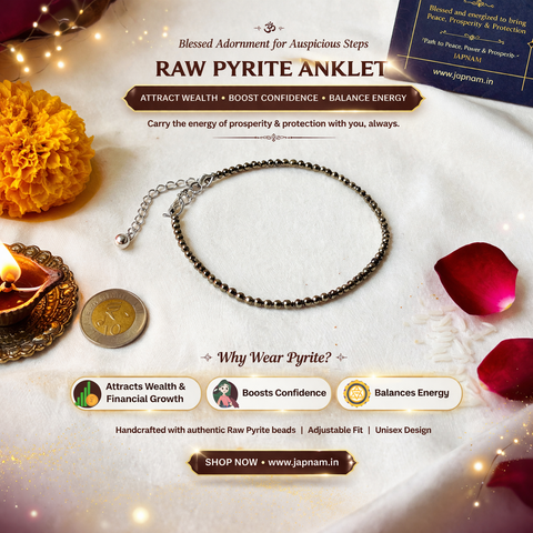 Raw Pyrite Anklet (100% Authentic Pyrite)