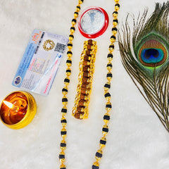 Classic Rudraksha Mala + Designer Bracelet (5 mukhi) Combo