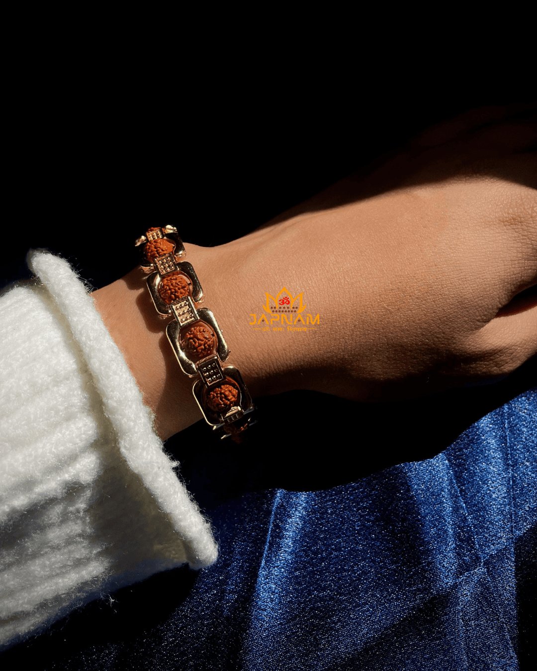 Gold Plated Essential 5 Mukhi Rudraksha Bracelet + Mysterious🎁Gift