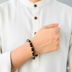 Triple Protection Stone Bracelet – A Powerful Talisman for Mind, Body & Soul Protection ✨🛡️