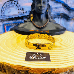 Gold Plated Grid Om Bracelet + Mysterious🎁Gift
