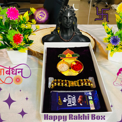 Modern Rakhi For Dear Brother OR Bhai-Bhabhi - Happy Rakhi [Combo Offer - Total 2 Piece Rakhi!!]