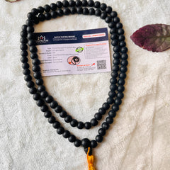 🌿 Authentic - Karungali 108+1 Bead Mala + Silver-Plated Mala (Lab-Certified) + Free Gift 🎁