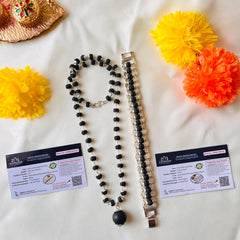 🌿 Authentic Karungali Divine Mala & Bracelet (Lab-Certified) + Free Gift 🎁