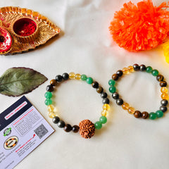 ✨ Authentic – 7 Mukhi Money Magnet Bracelet + Money Magnet Bracelet Combo (Lab-Certified) + 🎁 Free Gift Inside!