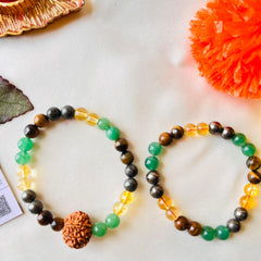 ✨ Authentic – 7 Mukhi Money Magnet Bracelet + Money Magnet Bracelet Combo (Lab-Certified) + 🎁 Free Gift Inside!