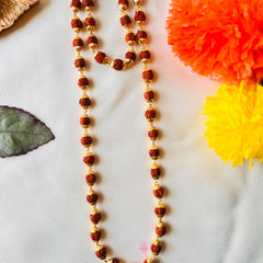 📿 Eternal Rudraksha Premium Mala + Modern Rudraksha Bracelet Combo (Lab-Certified) + Free Gift 🎁