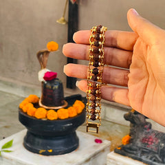 Original Natural Rudraksha Bracelet (5 Mukhi) - (Lab Tested)