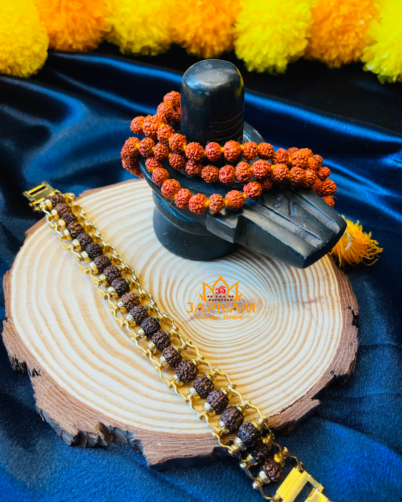 Original Natural Rudraksha Bracelet (5 Mukhi) - (Lab Tested)