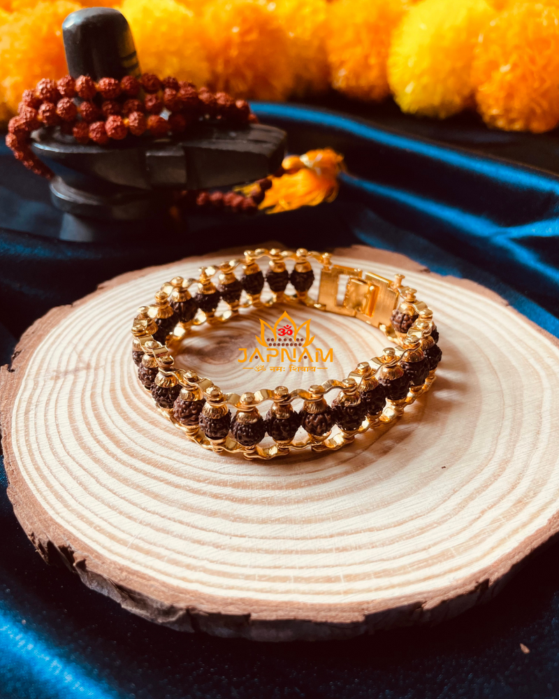 Original Natural Rudraksha Bracelet (5 Mukhi) - (Lab Tested)