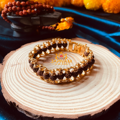 Original Natural Rudraksha Bracelet (5 Mukhi) - (Lab Tested)