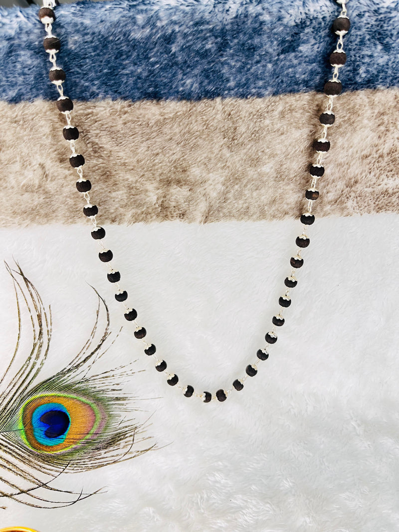 🌿 Authentic - Karungali 108+1 Bead Mala + Silver-Plated Mala (Lab-Certified) + Free Gift 🎁
