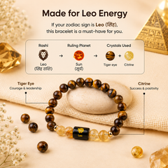♈ Zodiac Sign Bracelet – All 12 Signs | ✨ Energized Gemstone Bracelet (Authentic & Lab certified)