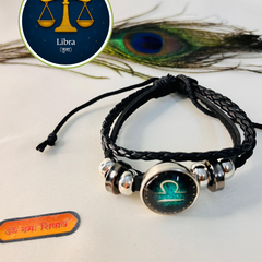 🪐Zodiac Leather Bracelet – Personalised Style & Celestial Energy🌌