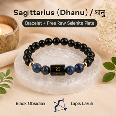 ♈ Zodiac Sign Bracelet – All 12 Signs | ✨ Energized Gemstone Bracelet (Authentic & Lab certified)