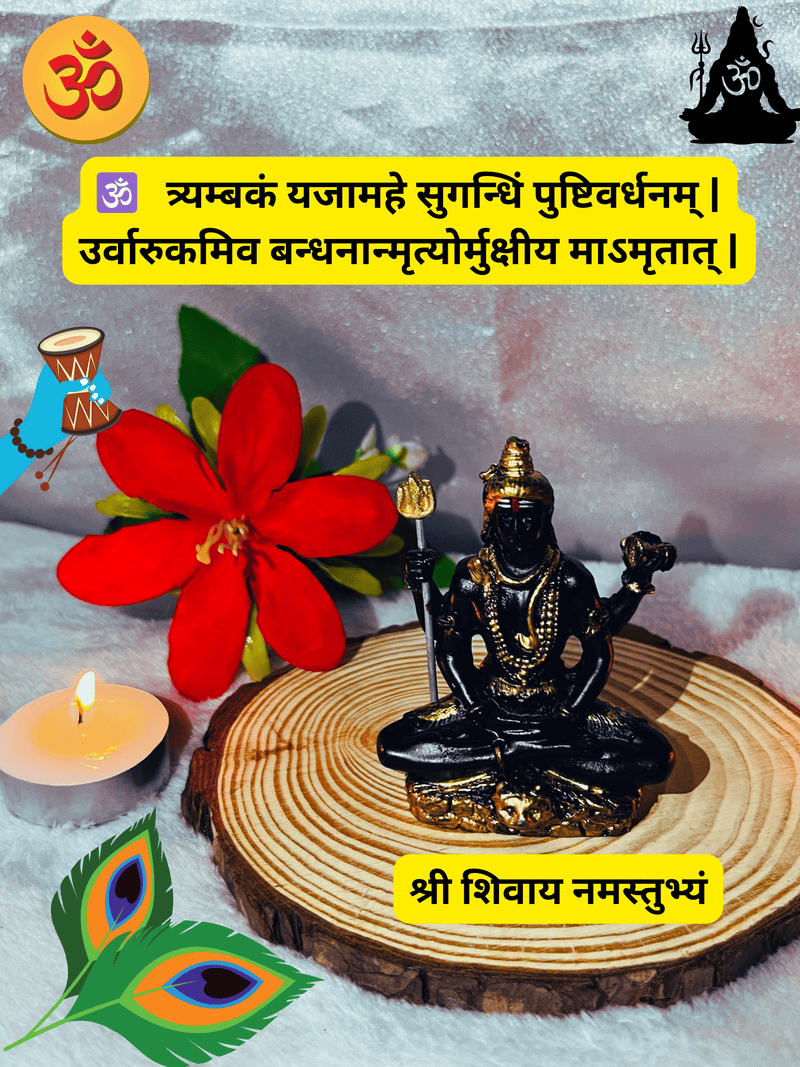 Exquisite Gold-Plated Celestial Shiva Idol : A Divine and Elegant Masterpiece