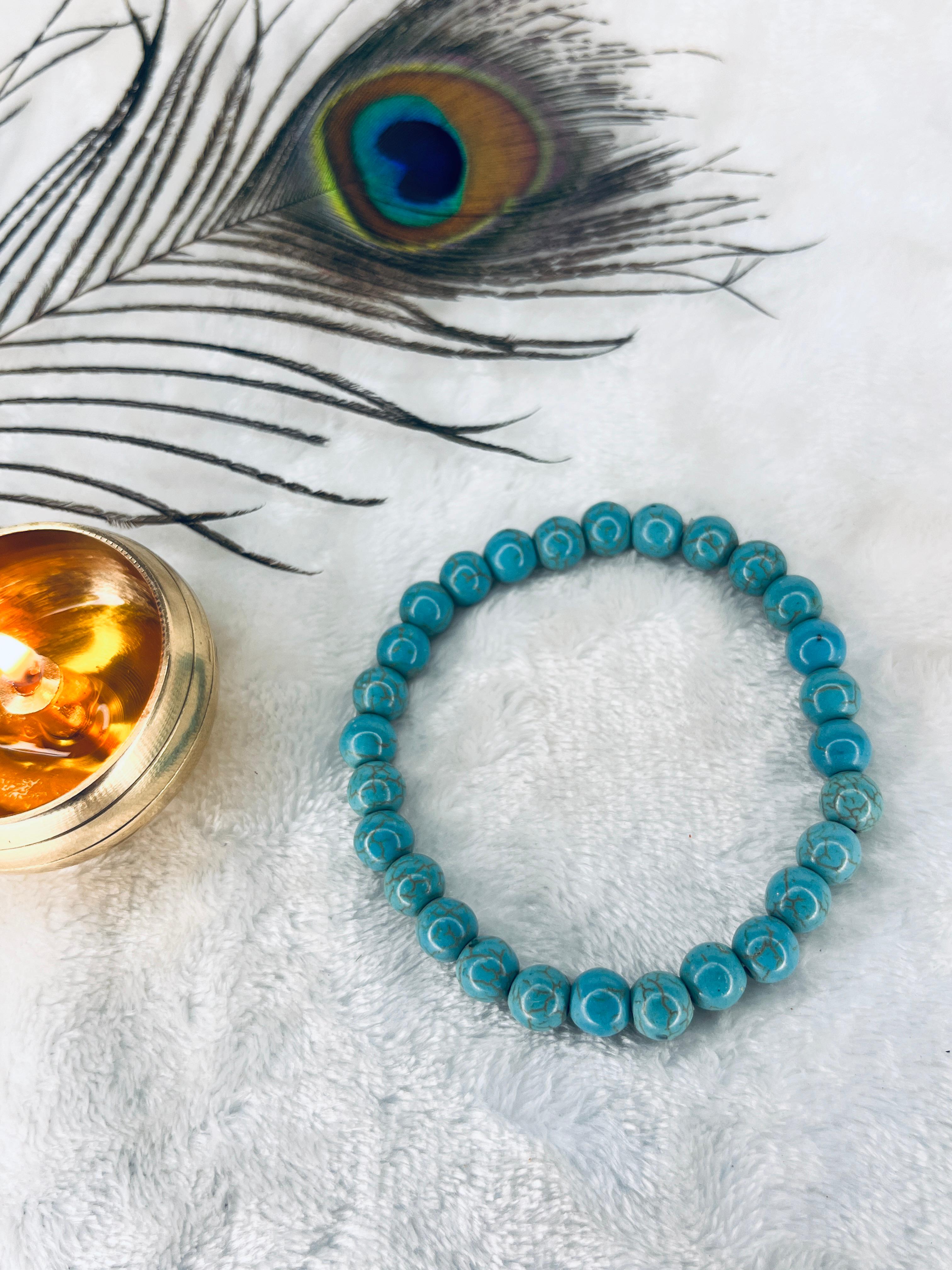 Dye Firoza Bracelet – A Vibrant Talisman for Healing, Harmony & Prosperity