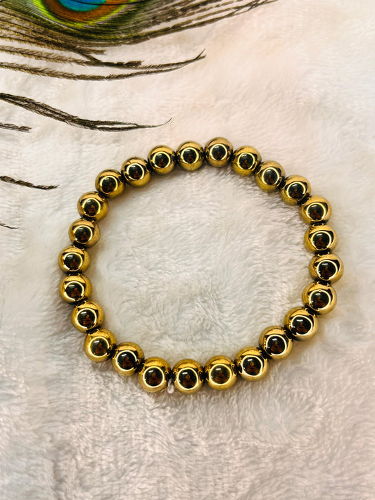 Golden Pyrite Bracelet – A Powerful Stone for Wealth, Success, Confidence & Protection ✨