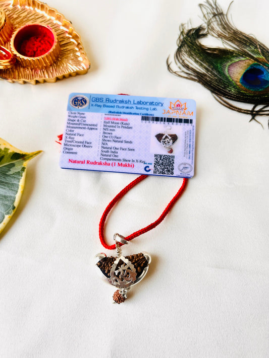 1 Mukhi Rudraksha With Lab Certified - Original + Free (Modern 5 Mukhi Rudraksha Bracelet) + Mysterious🎁Gift