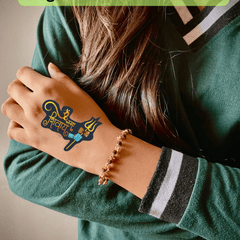 Gold Plated Elegant Rudraksha Bracelet for Women – (Buy 1 Get 1 Free + Mystery Gift!) Divine Style with Spiritual Benefits! ✨